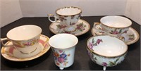 Marco China Tea Cups & Saucers - Pink Roses w/