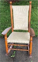 OLD WOODEN ROCKING CHAIR