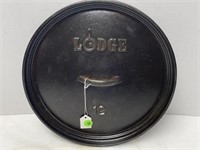 LODGE NO.12 CAST IRON DUTCH OVEN/POT LID