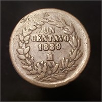 1889-Mo Mexico 1 Centavo