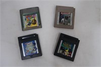4 Gameboy Game Cartridges