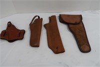 Assortment of Leather Gun Holsters