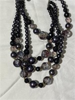 Vintage 4 Strand Beaded Necklace