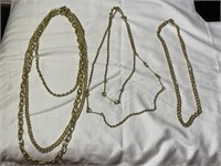 Lot of 3 Assorted Chain Necklaces