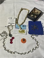 Lot of Assorted Jewelry Parts