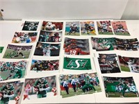 Football pictures. Autographed