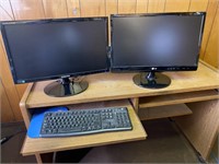 Samsung & LG monitors, keyboard