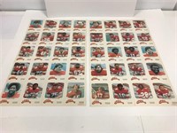 Calgary Stampeders uncut cards from early 80’s
