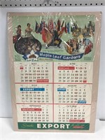 1961 Export Maple Leaf Gardens Calendar