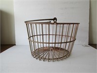 Vintage Wire Egg Gathering Basket