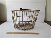 Vintage Wire Egg Gathering Basket #2