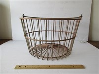 Vintage Wire Egg Gathering Basket #3