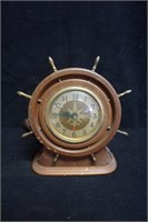 Seth Thomas Wooden Ship Wheel Clock