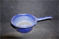 Blue Enamelware Pot