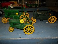 3- Reproduction Cast Iron Tractors