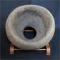 Large Donut Mortar Grinding Stone
