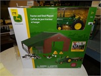 J.D. Tractor & Shed Playset
