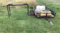 Utility Trailer With Stand and Water Tank NO