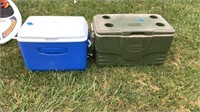 Rubbermaid and Coleman Cooler