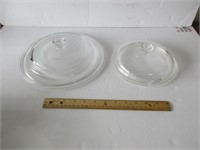 Lot of 2 Glass Lids for replacements