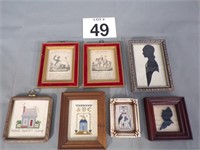 Silhouettes and Other Framed Items