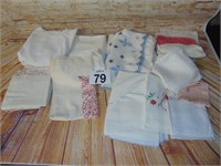 Box of Linens to include Napkins, Tableclothes etc