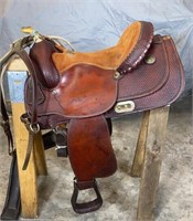 Billy Cook Saddle With Breast Strap and Rope