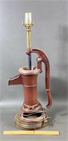 Metal Well Pump Lamp. Untested.