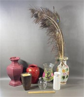 Assorted Vases And Decor