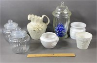 Assorted Glass And Vases
