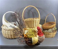 Assorted Baskets and Decor