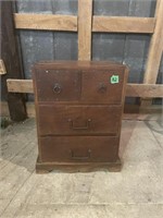 small four drawer chest 24"x18"x12"