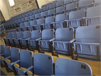 Row of Plastic Stadium Seating- 8 Chairs