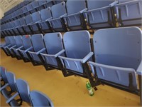 Row of Plastic Stadium Seating-11 Chairs