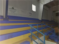 All Plastic Stadium Seating on Visitor Side of Gym