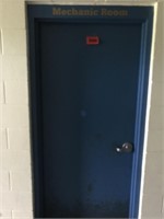 Mechanic Room Door and Jamb East End of Gym