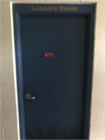 Laundry Room Door and Jamb in East End of Gym