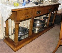 Tomlinson Burl Buffet Console Table