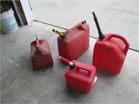 four gas cans