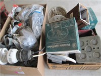 two boxes electrical supplies