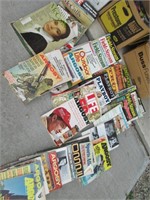 several boxes of magazines from the 60's.70s,80s