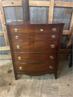 Dixie traditional five drawer dresser 47x35x19