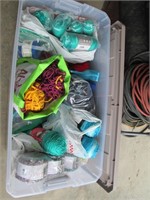 yarn and extra large clear tote