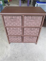 small wood shelf/drawers