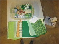 St Patricks day paper, stamps, supplies