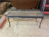 glass top coffee table