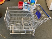 grocery cart blue handle NICE