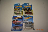 4- Assorted Hot Wheels