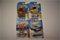 4- Assorted Hot Wheels