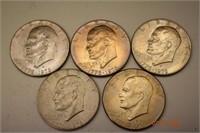 5- 1776-1976 Bicentennial US $1 Coins